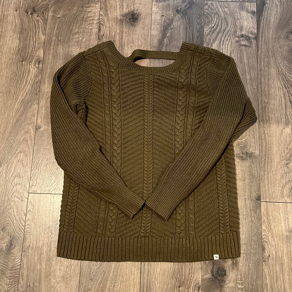 Abercrombie and Fitch green sweater